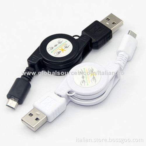 2014 Hot Sale Retractable Micro USB Data Cable, Easy to Use and CarryNew